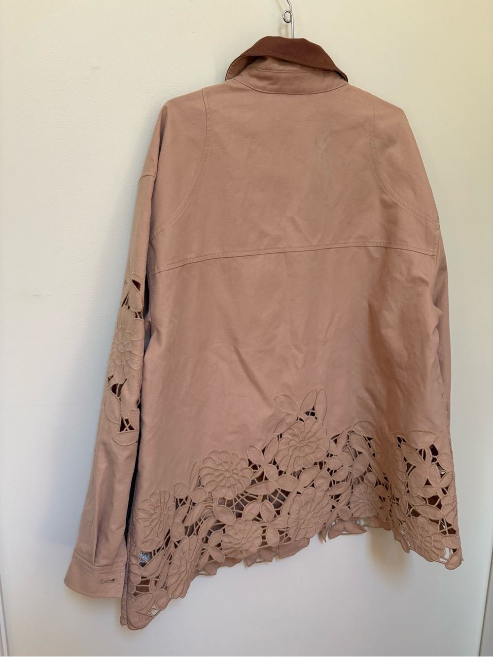 NWOT By Anthropologie Cotton Floral Cutwork Barn Jacket Size XL - Picture 10 of 16